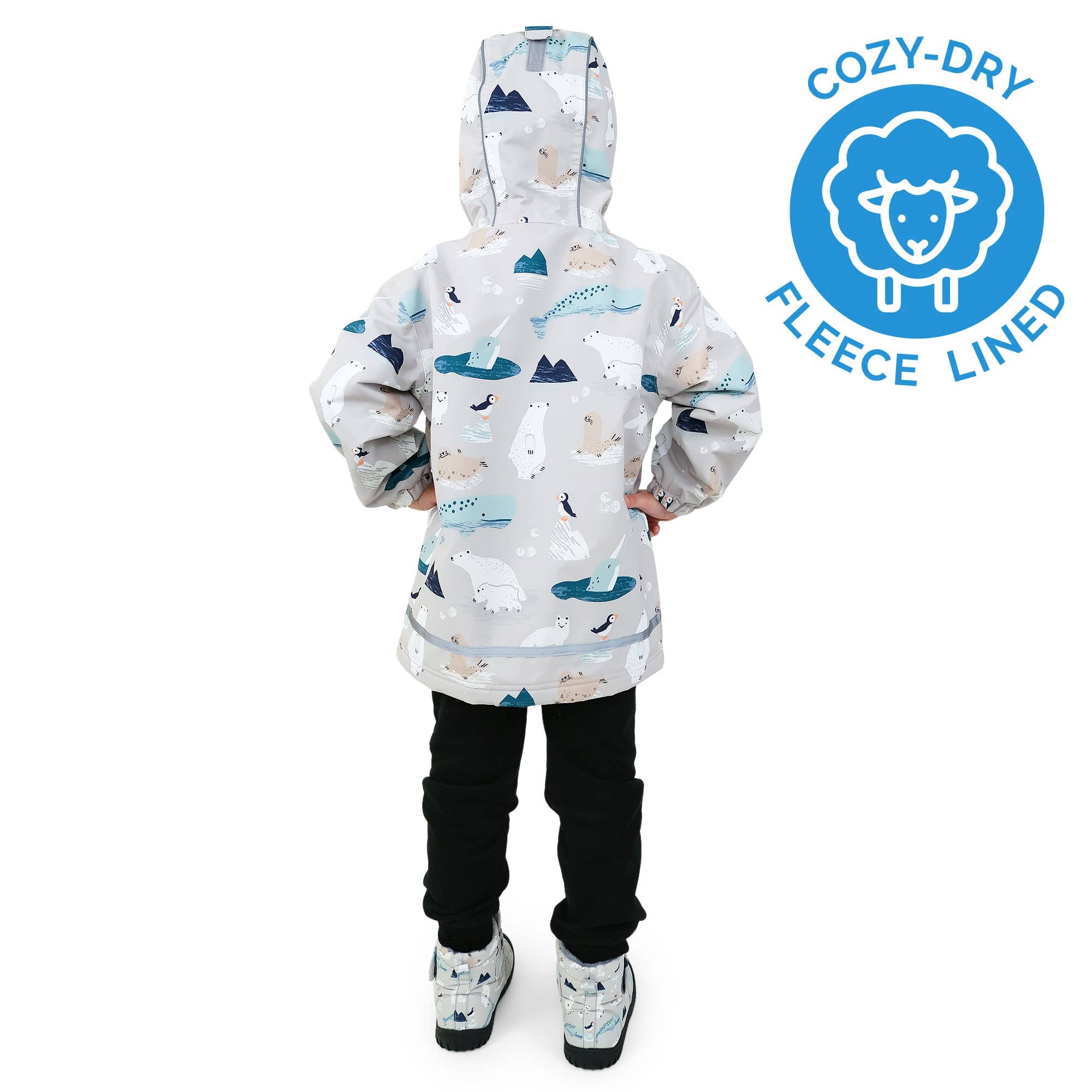 Jan & Jul - Wholesale Raincoat - Kids - Polar Pals | Cozy-Dry Waterproof Jacket1