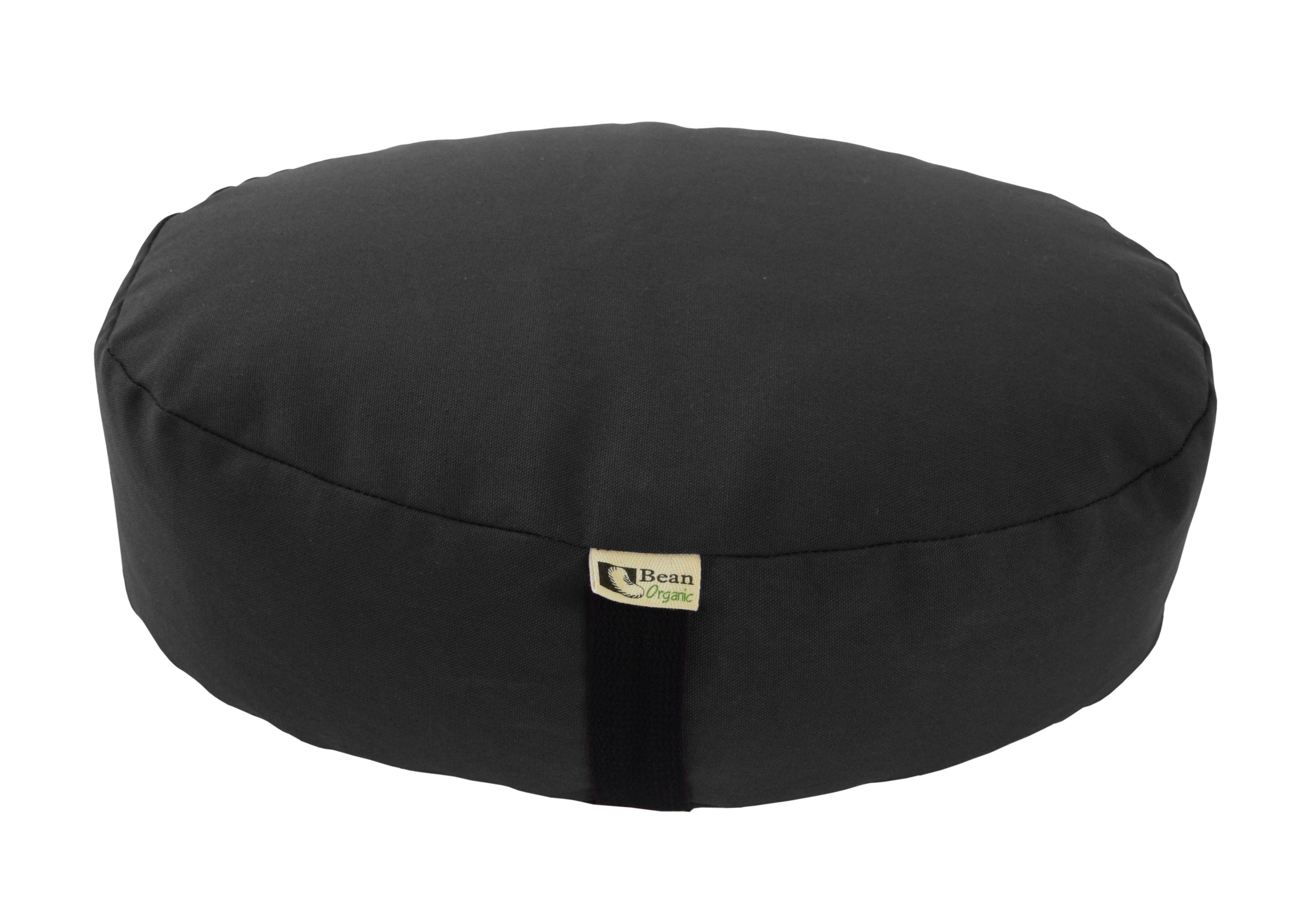 Bean Products - Wholesale Meditation Supplies - Zafu Organic Cotton Meditation Cushion Round or Oval Organic Buckwheat Hull Fill10
