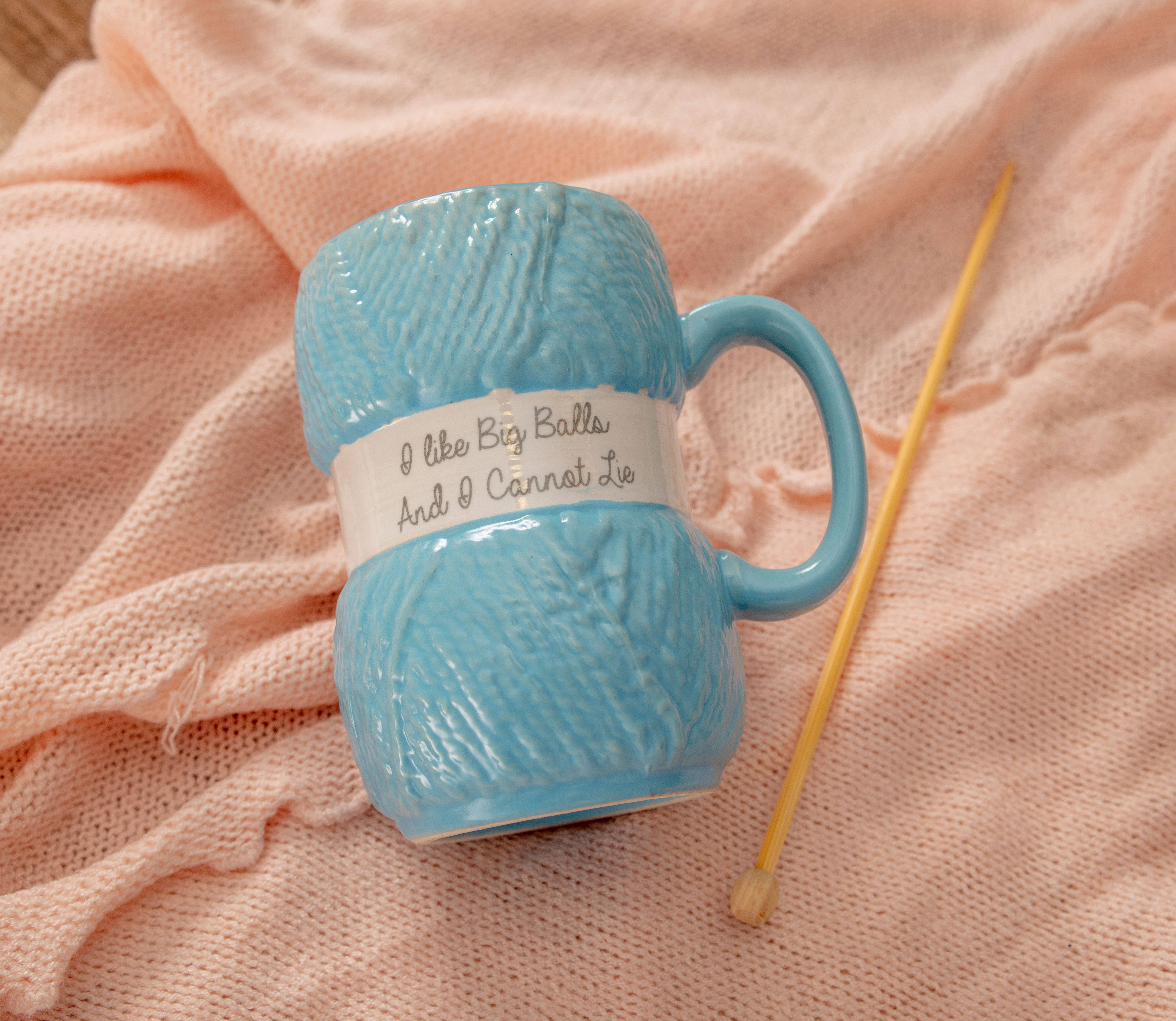 Boxer Gifts EU - Venta al por mayor Taza - Taza de cerámica 'Big Balls' para tejer - Regalos para tejedores2