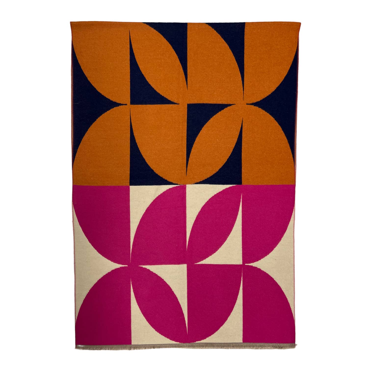 London Scarves - Wholesale Scarf - Women's - Retro print on cashmere blend scarf finished with fringes4