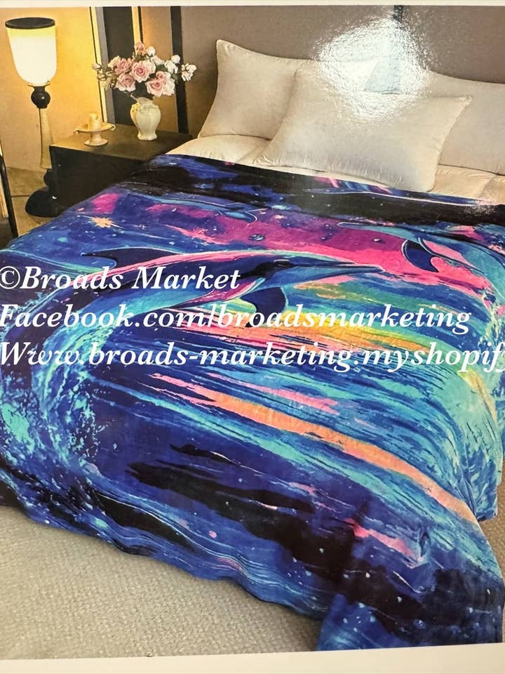 Lisa Blue Dolphin S19 Deken voor wholesale door Broads Market