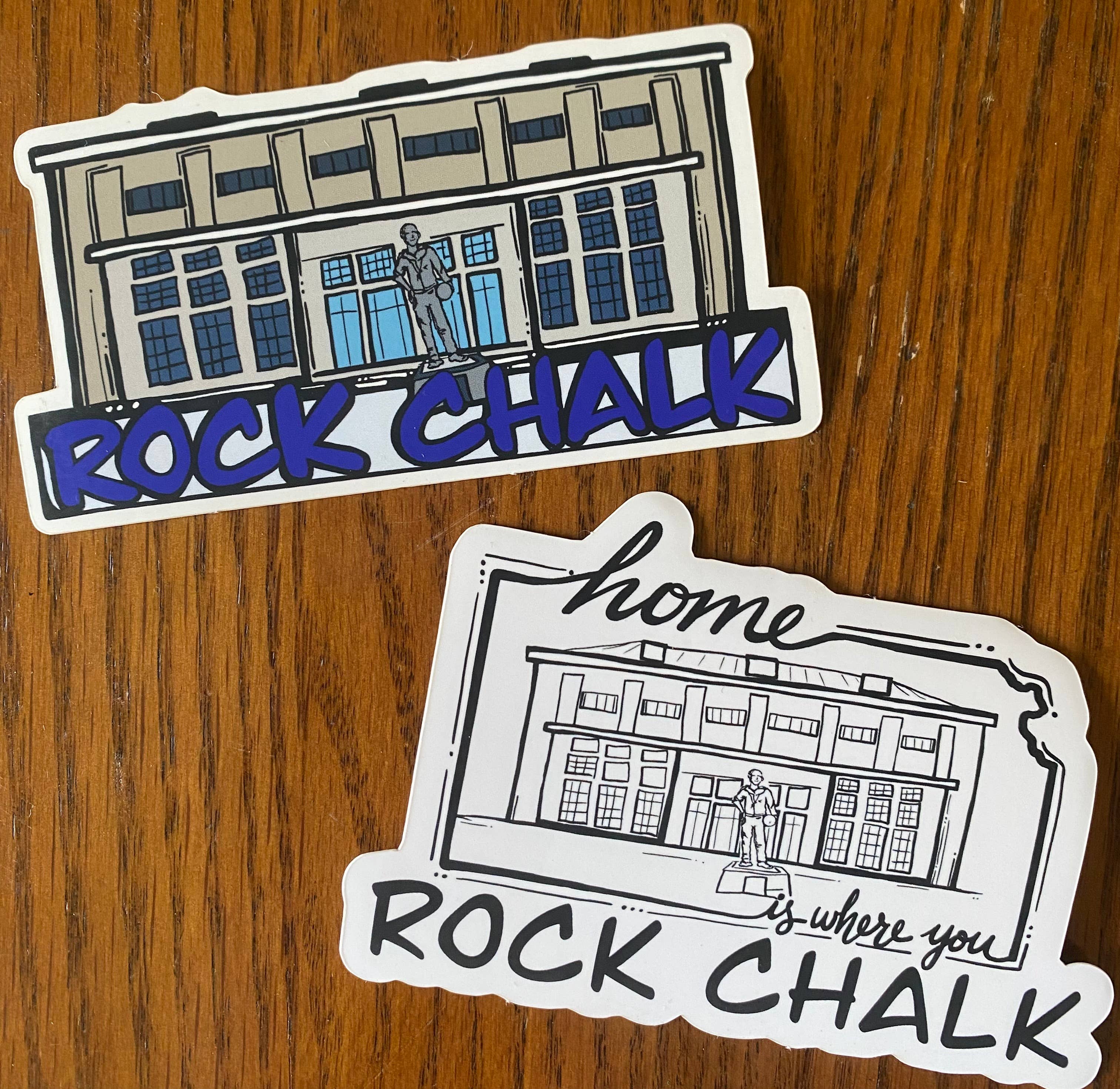 Something Beautiful - Vente Autocollant - Autocollant pour croquis de maison de campagne ROCK CHALK2