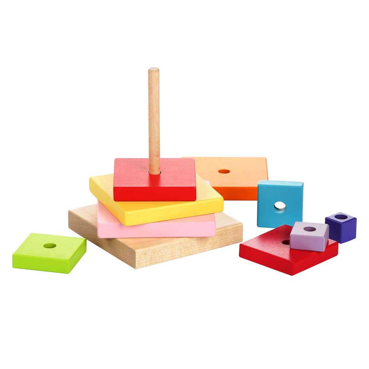 Toysmith - Wholesale Stacking Game - Cubika Wooden Pyramid3