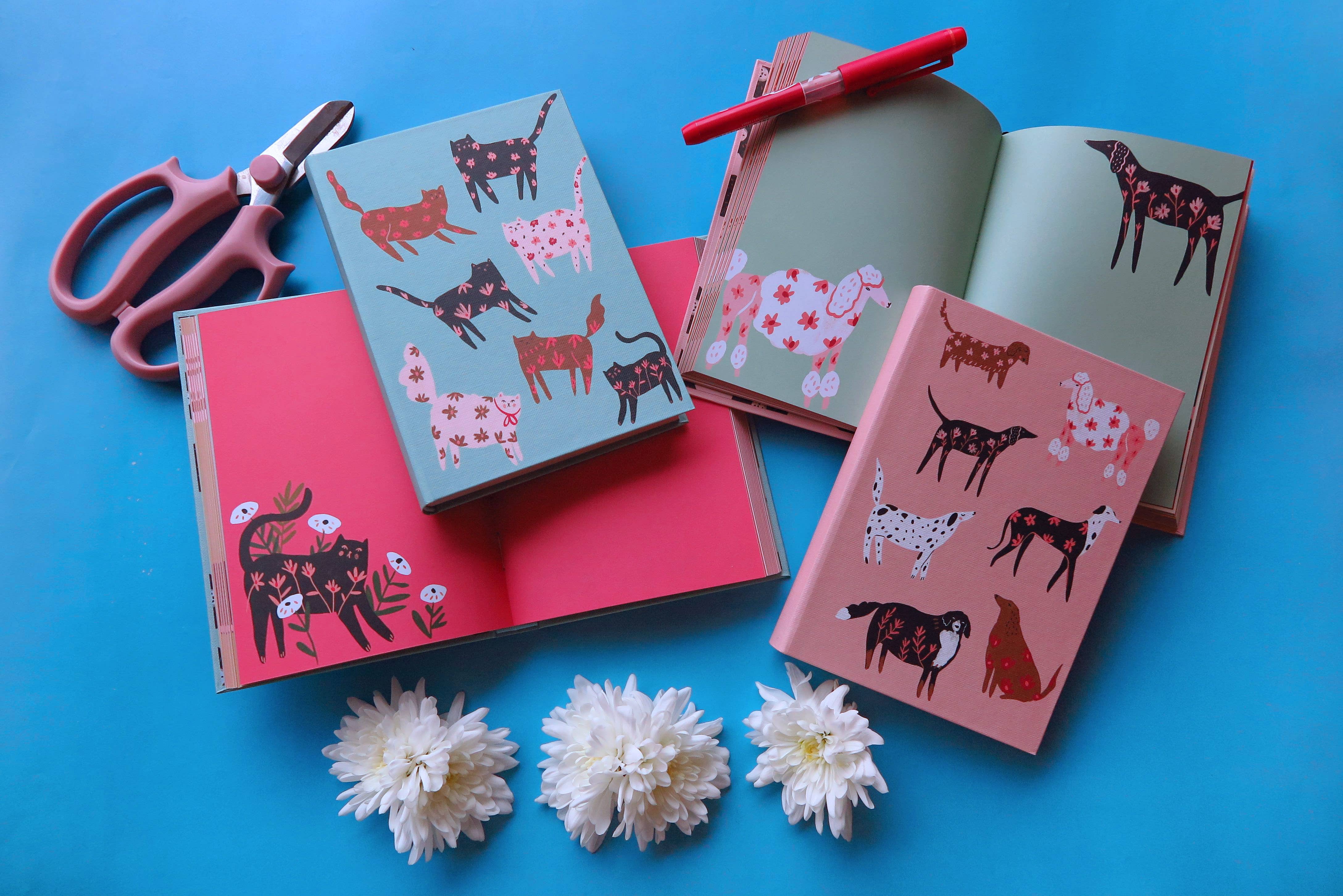 Roger La Borde - Wholesale Journal/Diary - Cinnamon Cats Illustrated journal  - AS 0518