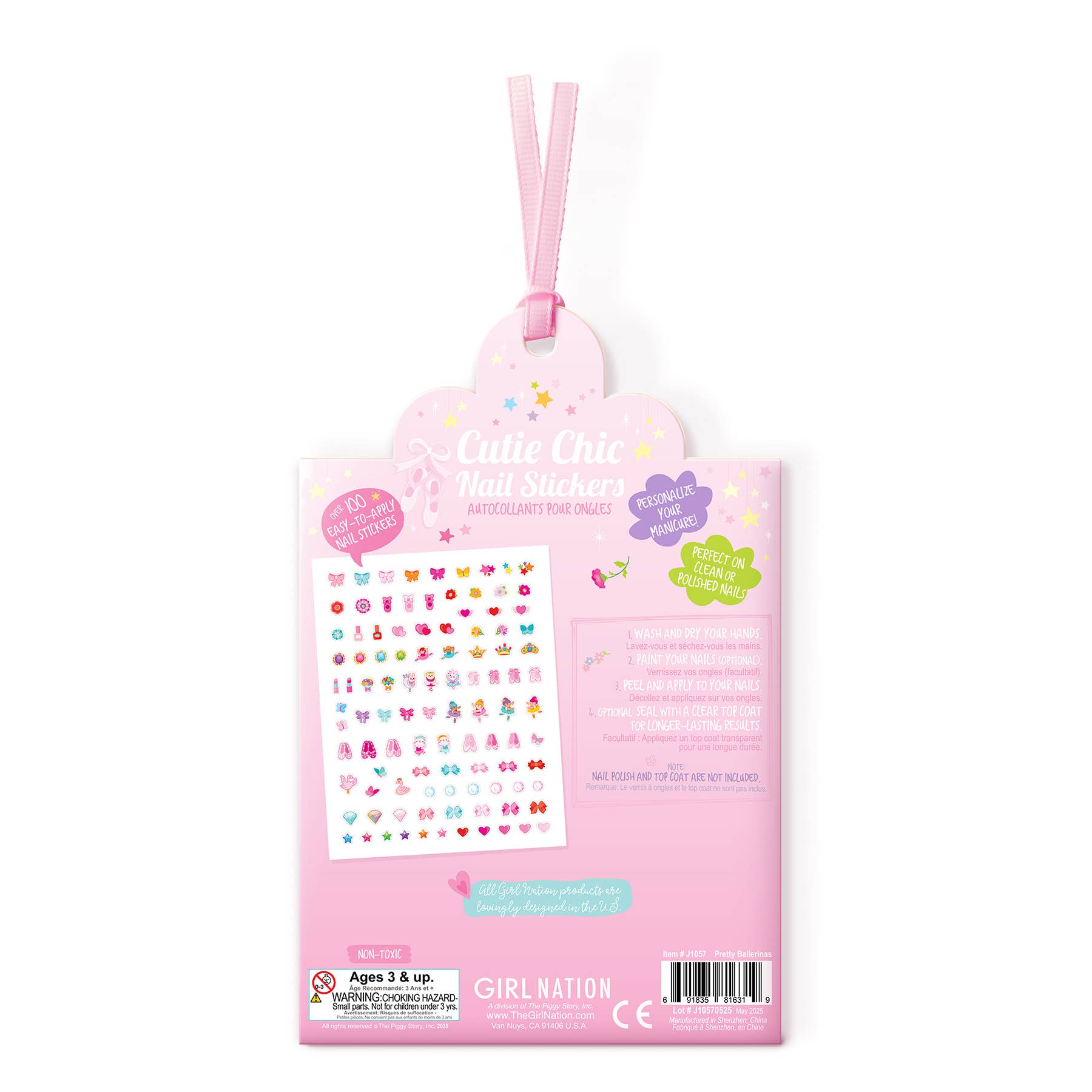 The Piggy Story - Wholesale Sticker - Kids & Baby - Cutie Chic Nail Stickers | 100+ Pretty Ballerinas Stickers1