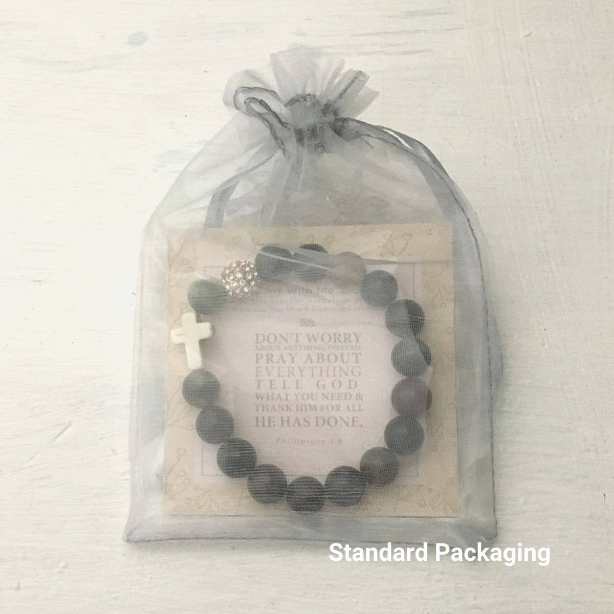 hints for prayerful... pause - Vente Bracelet de perles - Tu es avec moi - Agate indienne2