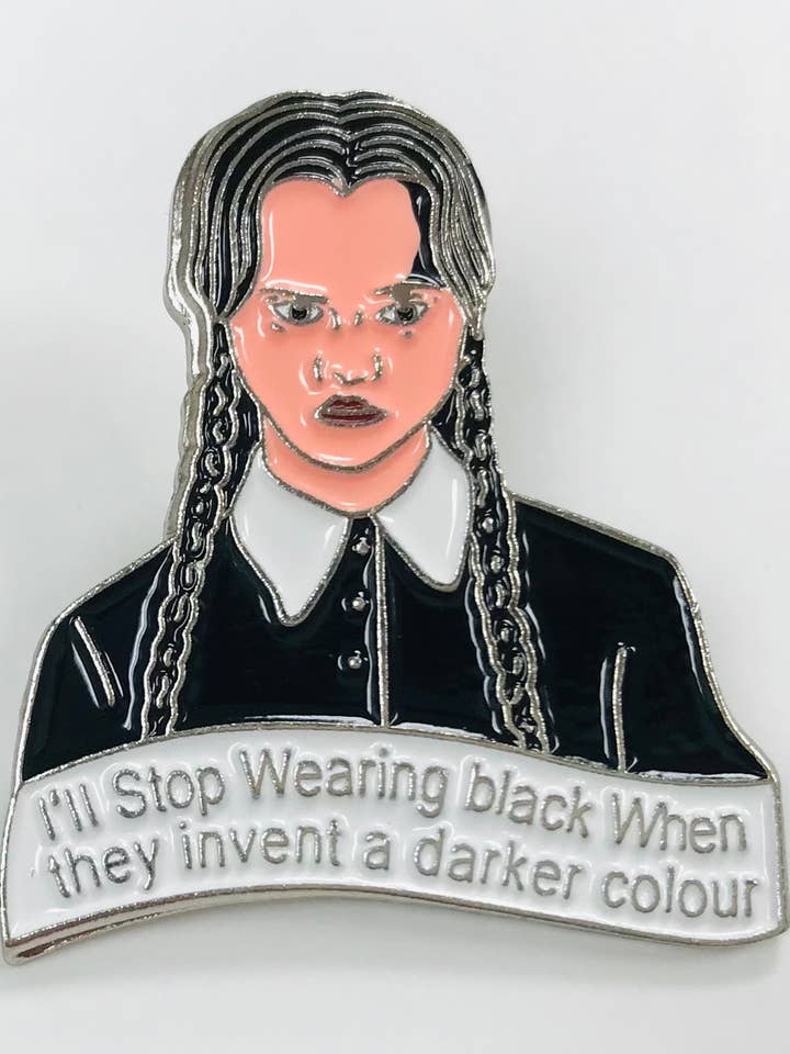 I'll Stop Wearing Black When They invent a darker Lapel Pin for wholesale by SimpleNGreat