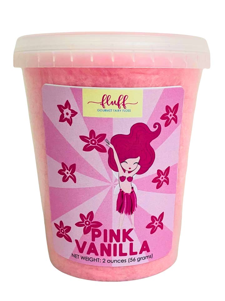 Pink Vanilla Cotton Candy for wholesale by Fluff gourmet fairy floss