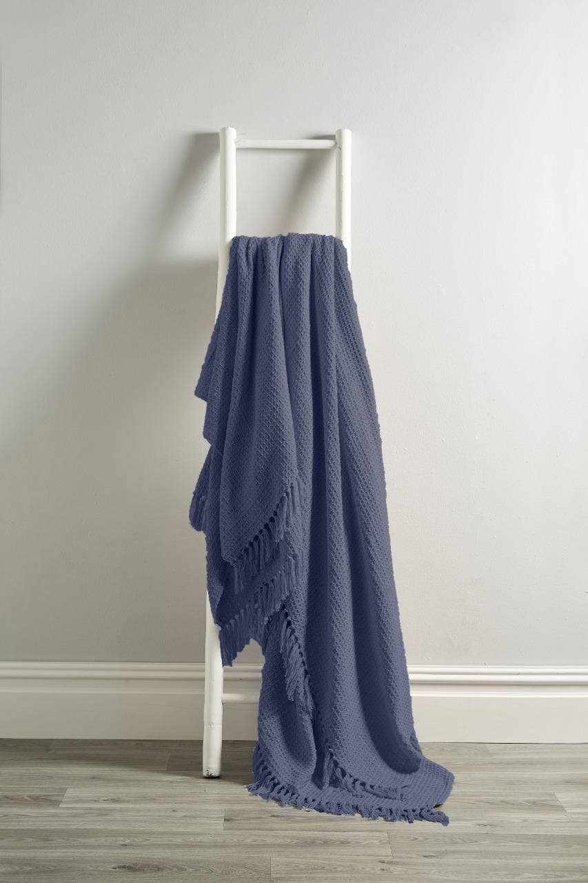 LOOMWORKS LTD – wholesale Throw blanket – Lisbon Pure Cotton Honeycomb Throw25