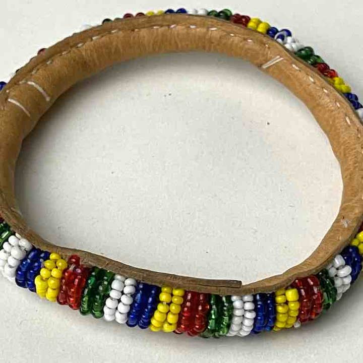 The Niger Bend - Vendita all'ingrosso Bracciale con perline - Bracciali in pelle con perline Yoruba