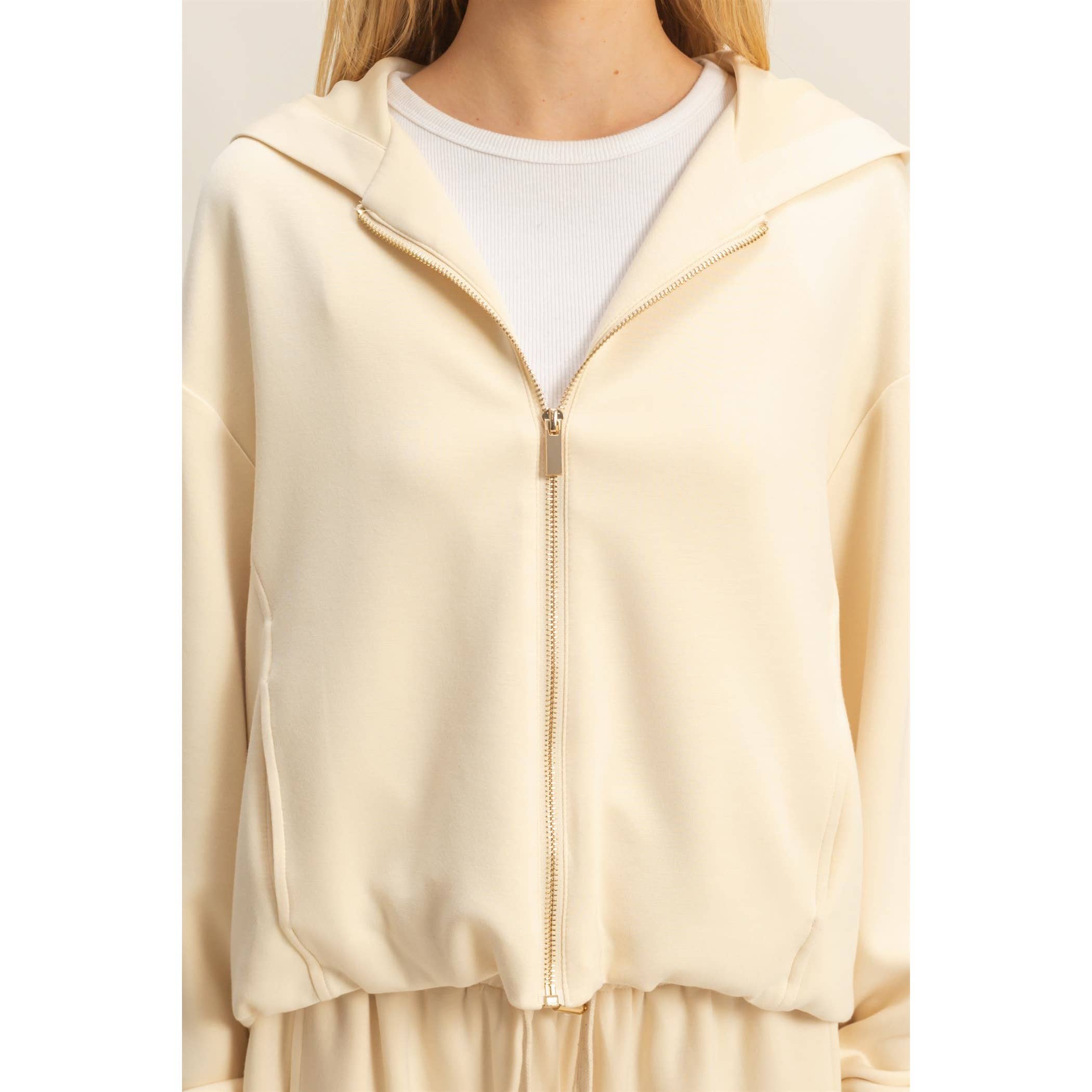 HYFVE - Vente Sweat à capuche – femme - Sweat à capuche zippé décontracté chic24