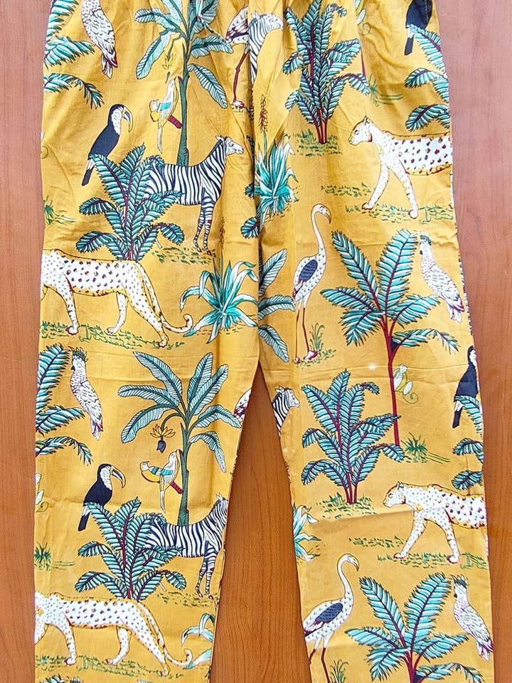 bhavnas boutique – wholesale Sleepwear set – Women's – Adult Pajamas Block Printed Pure Cotton PJ's Set Night Suit3