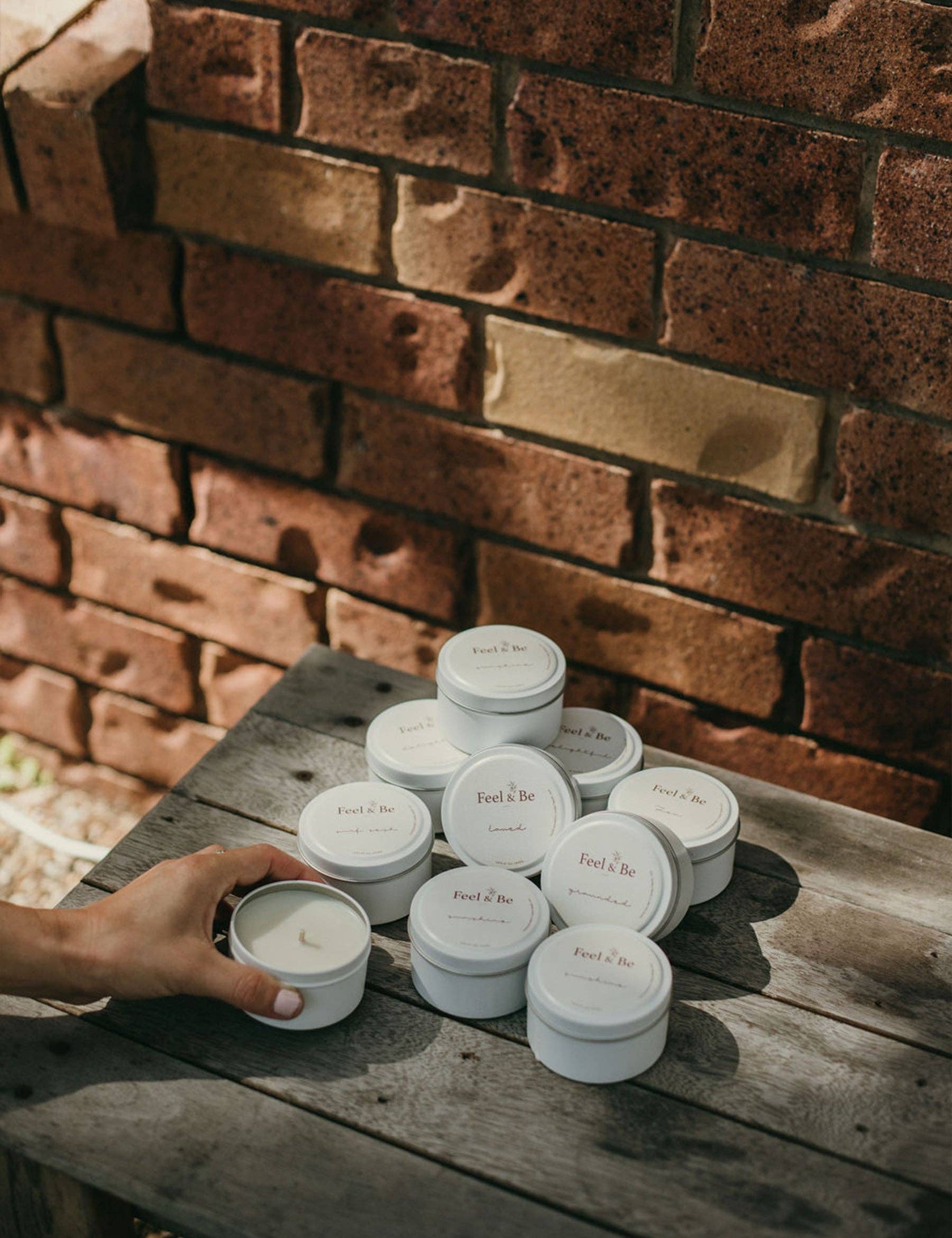 Feel & Be - Wholesale Travel candles - Travel Tin - 11 Collection pack0