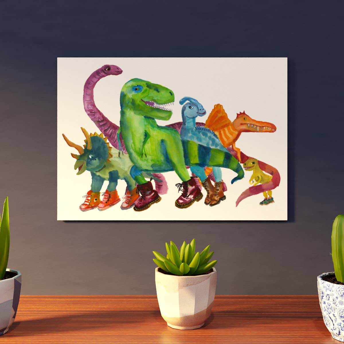 Rosie Webb illustrations - Wholesale Art Print - GP0009 - Dino posse Giclée Print6