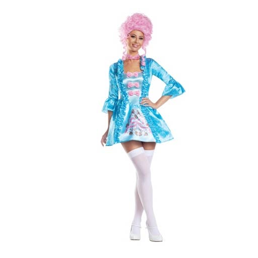 Dreamgirl Queen Marie Satin Dress with Velvet Bows Costume for wholesale by Dreamgirl International