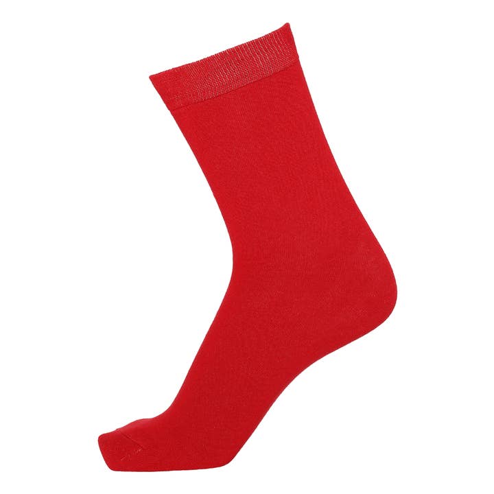 Men's Bamboo Socks Red, CPH Sock Company for wholesale by CPH Textiles
