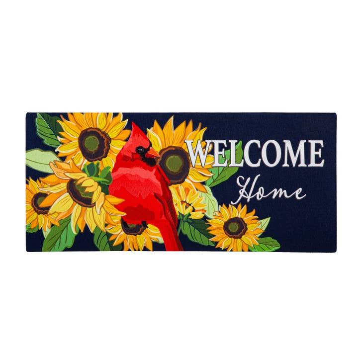 Evergreen Enterprises - Wholesale Door Mat - Sunflower Cardinal Sassafras Switch Mat