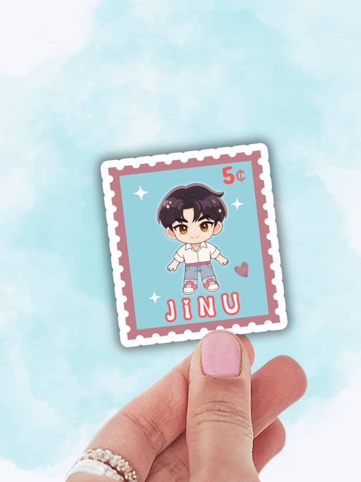 cute k pop sticker, stamp sticker, kawaii decal for laptop for wholesale by Lalatina Shop