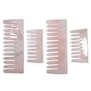 Gemsthetics - Wholesale Hair Brush/Comb - Rose Quartz Crystal Comb - Square1