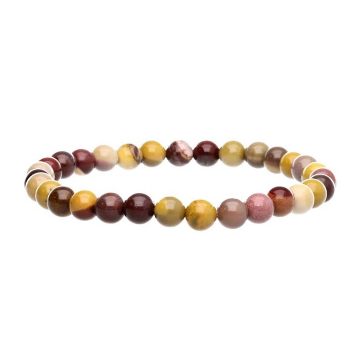 Mookaite Jasper Bracelet 6mm for wholesale by Vives de la Cortada S.L