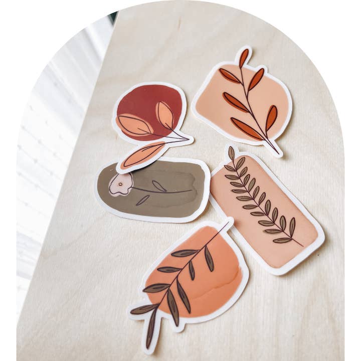 CLEAR STICKERS BOHO BUNDLE 5 for $15 for wholesale by Jackie Design Co.