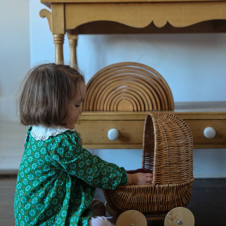 Egmont - Wholesale Doll Stroller - Kids - Small Wicker Pram3