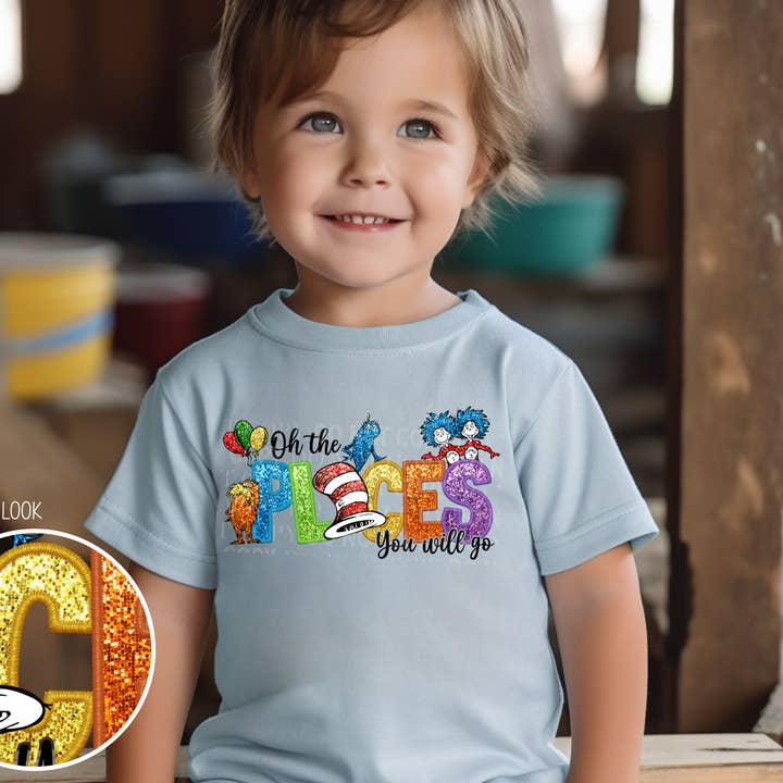 Oh The Places You Will Go RAA - Faux Sequins for wholesale by Cash & Drix Wholesale