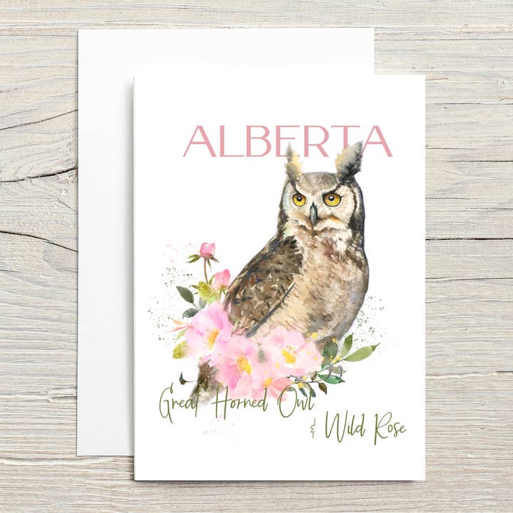 Fleurs et oiseaux de l'Alberta, Canada pour la vente par Christy Obalek Illustration