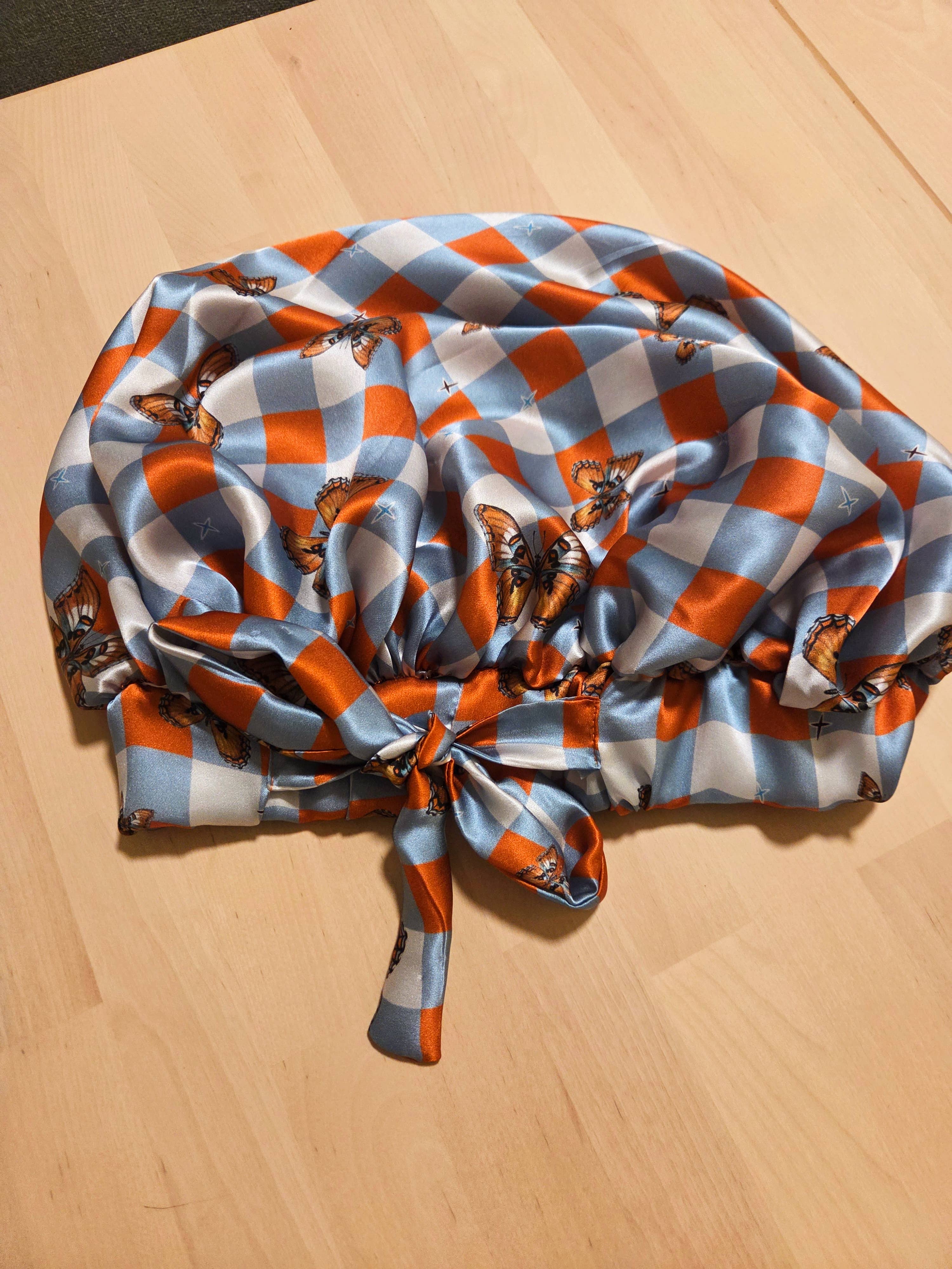 Adele by Adele Jackson - Wholesale Sleep Cap / Bonnet - Women's - Silk Printed Hair Bonnet2