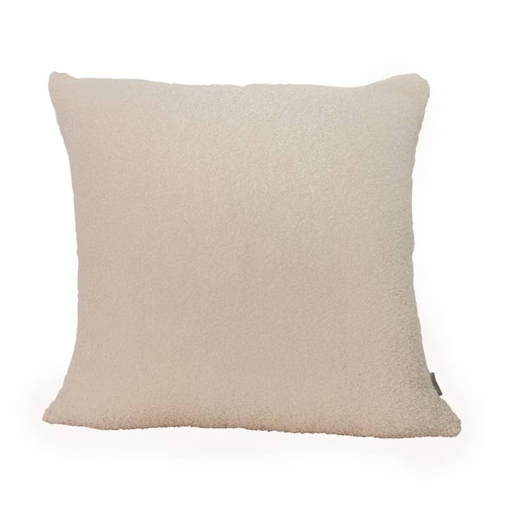 Cream Sherpa Style Decorative Pillow 20"x 20" for wholesale by Casa Mia