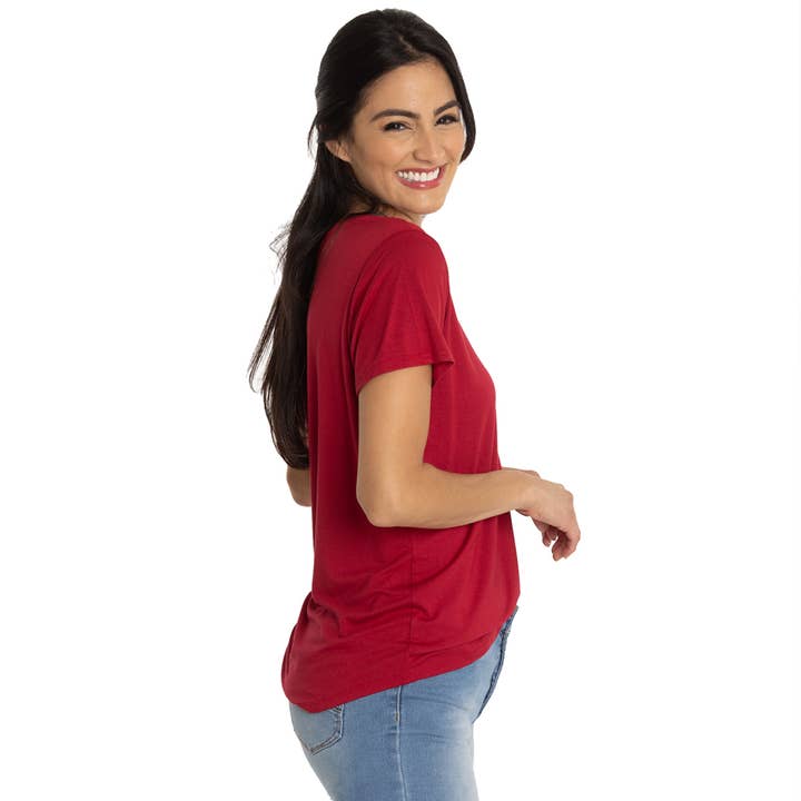 Flying Colors Apparel - Wholesale T-Shirt - Women's - The Scarlet Scoop Neck Tee36
