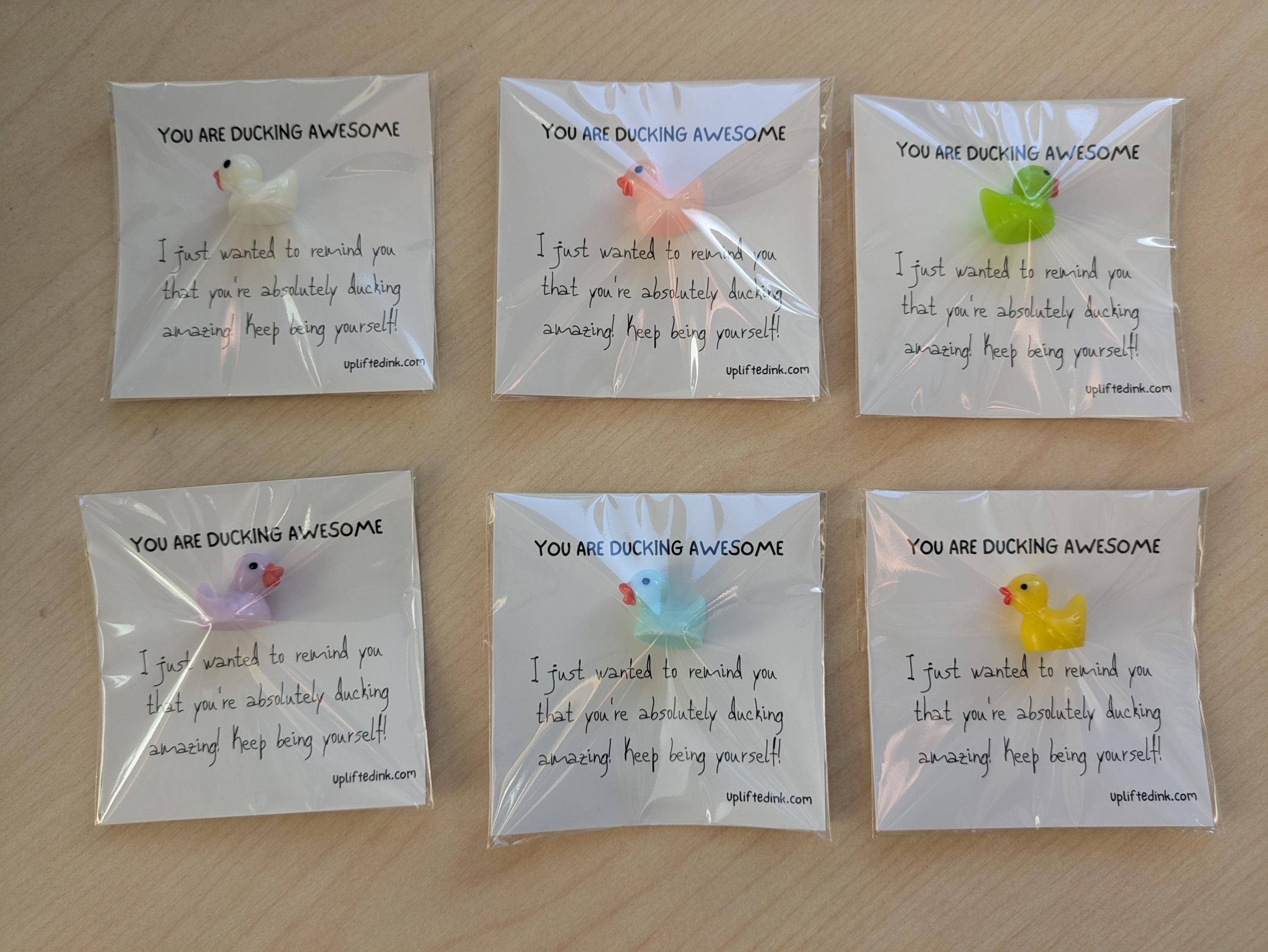 Uplifted Ink – Engroshandel Opmuntringskort – Håndlavet Sjov And Hilsen Kort med Erindringsgenstand3