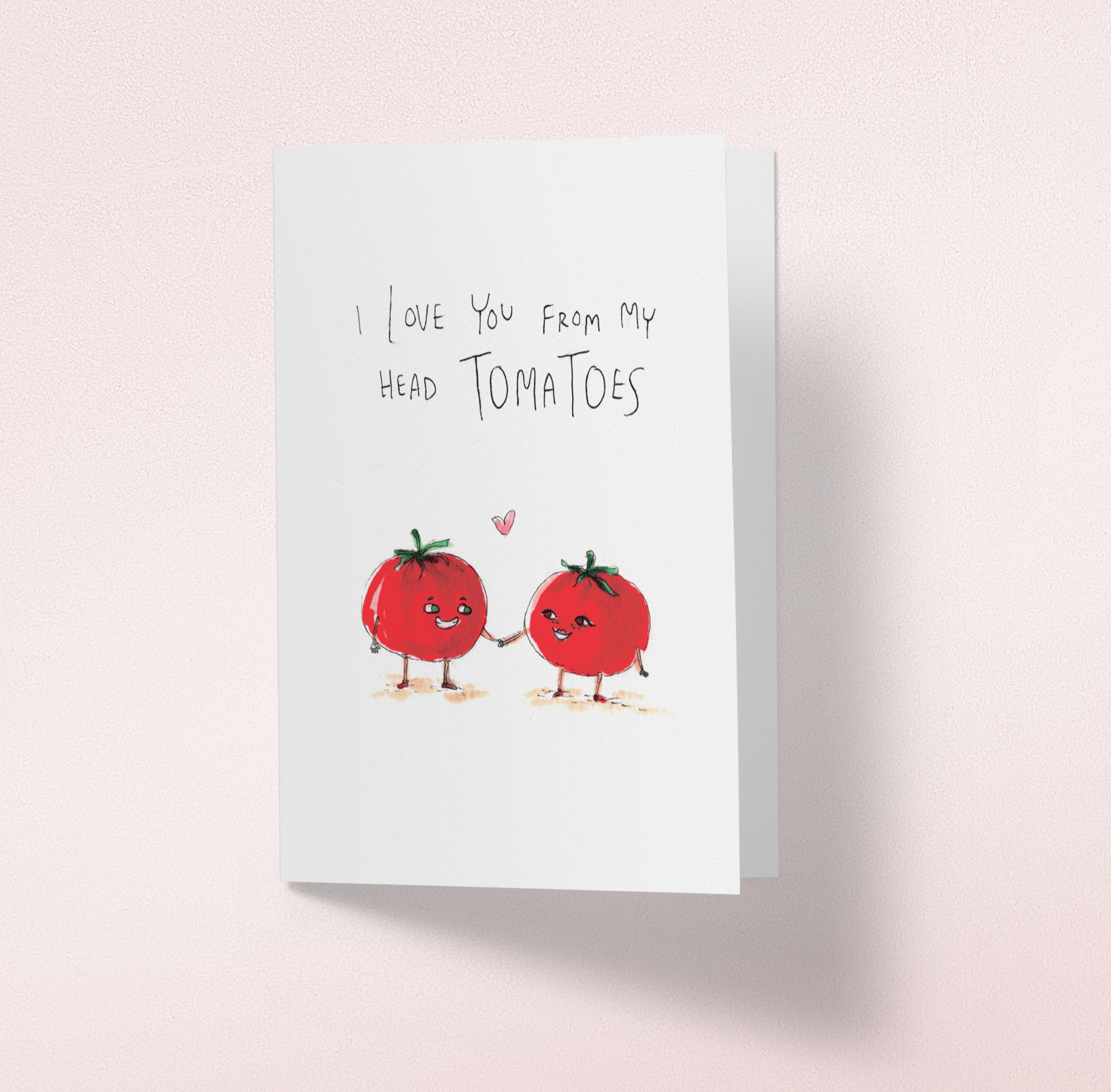 Well Drawn - Wholesale Liefdeskaartje - Ik hou van je uit mijn hoofd tomaten6