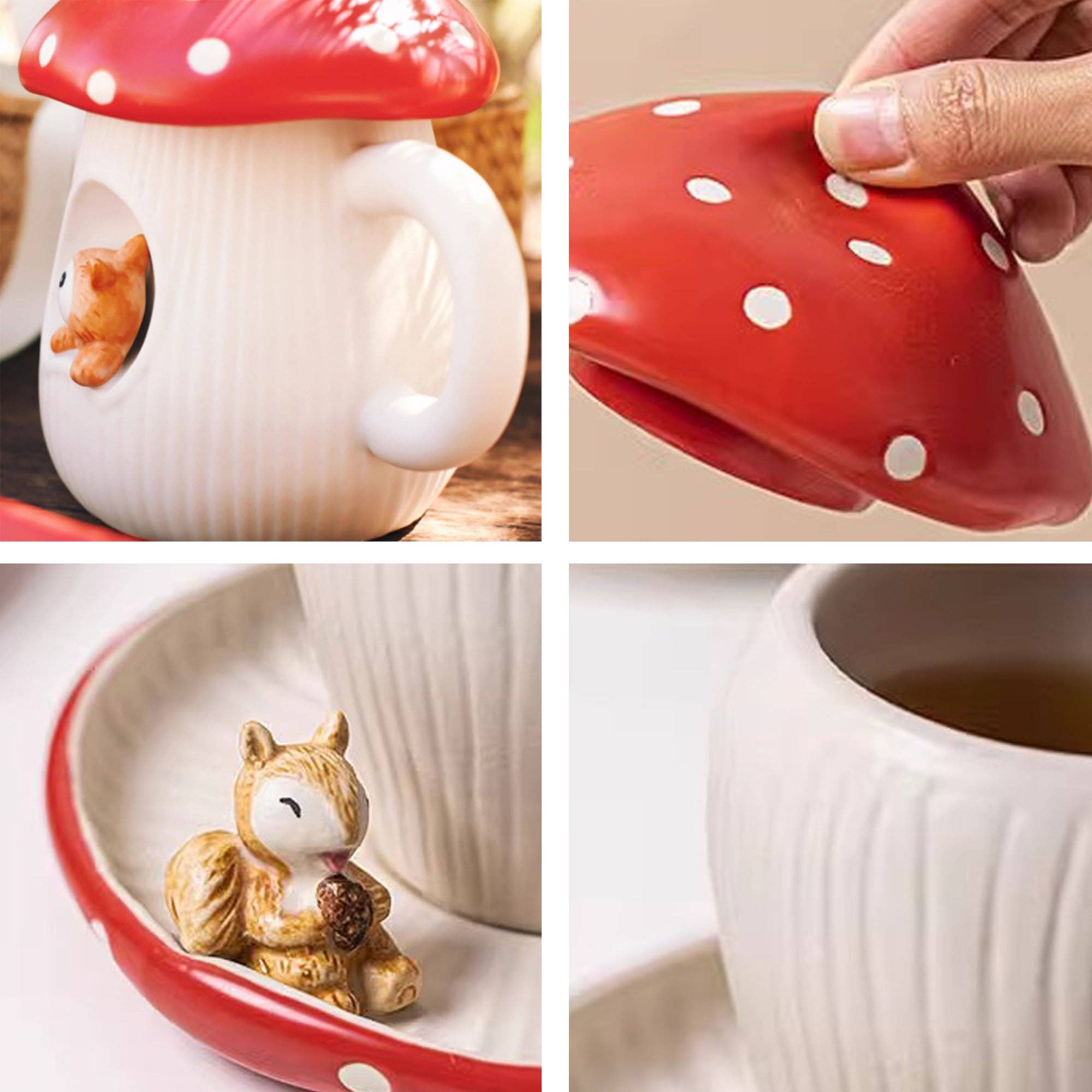 MinoCraft - Wholesale Theepot - MinoCraft keramische theepot in de vorm van een feeënpaddenstoel10