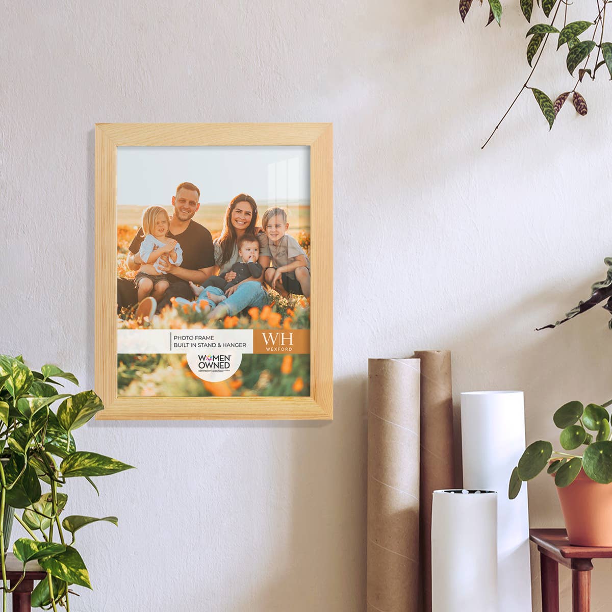 Wexford Home - Wholesale Picture Frame - Photo Frame, Real Wood with Wood Grain, Natural Wood23