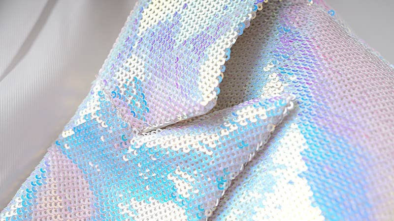 Productseeker - Wholesale Top & Short Set (NOT Loungewear) - Women's - SET051（3） Rainbow Sequin Set: Blazer & Shorts Duo6