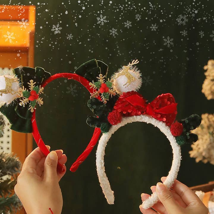 ACCITY - Wholesale Fashion Headband - Women's - Christmas Party Hat Feather Headband Decor_CWMM105859