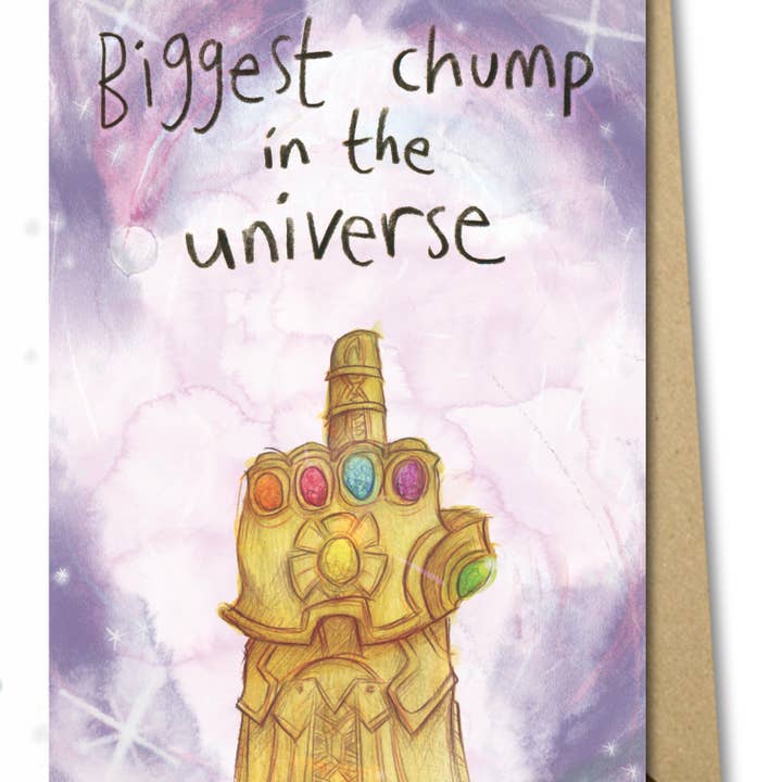 Største fjols i universet - Avengers-kort for engroshandel hos The Grey Earl