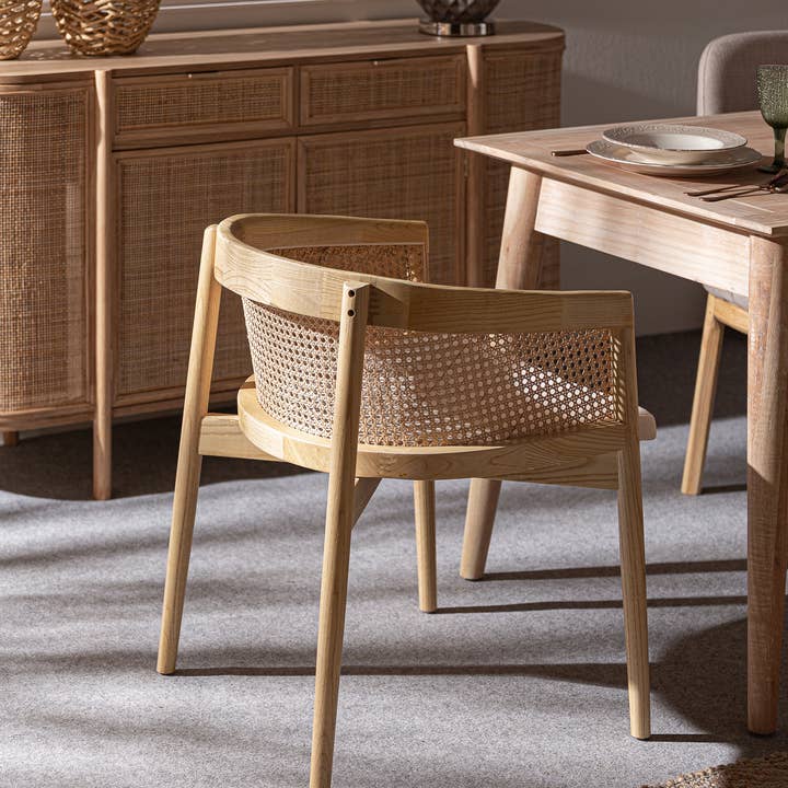 Kodu - Vendita all'ingrosso Sedie - Sedia Vikan in legno di olmo, naturale, 61x52x70 cm8