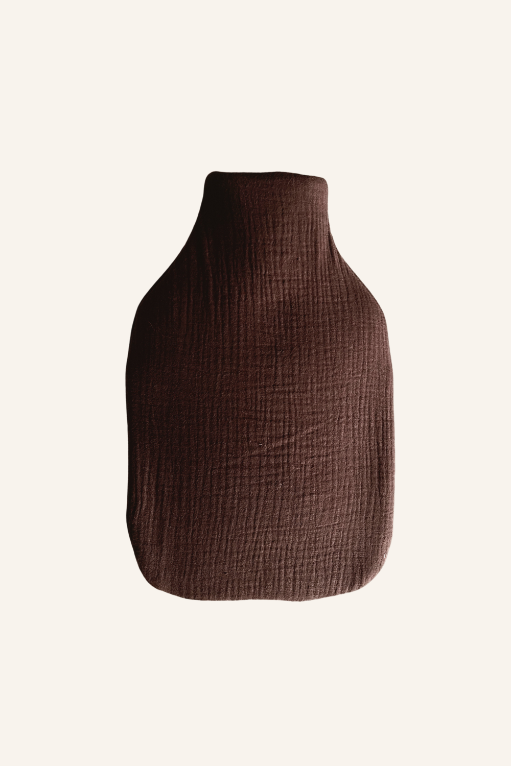 Orla & Fern – wholesale Hot/cold compress – Quilted hot water bottle - Mocha double gauze0