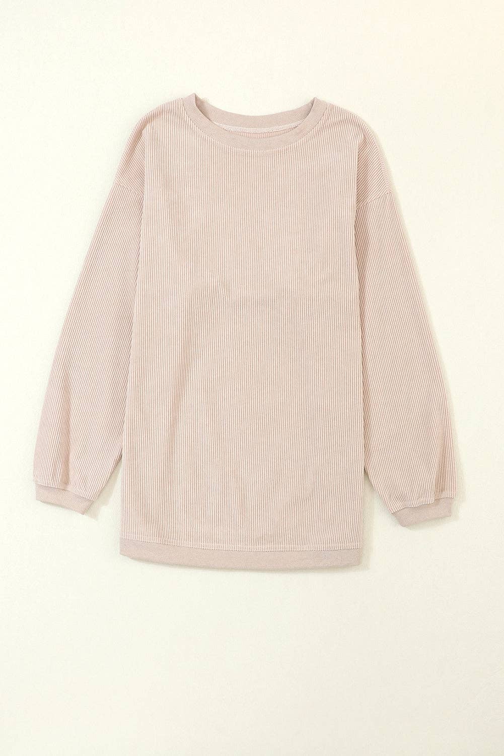 LALA LOO – wholesale Sweatshirt – Women's – Corduroy Ribbed Oversized Sweatshirt32