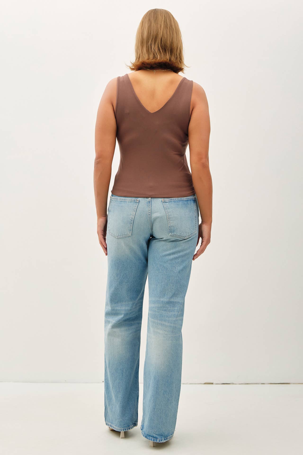 Be Cool - Wholesale Tank Top - Women's - PLUS [SOFT CORE] BASIC V-NECK F AND B TANK 19