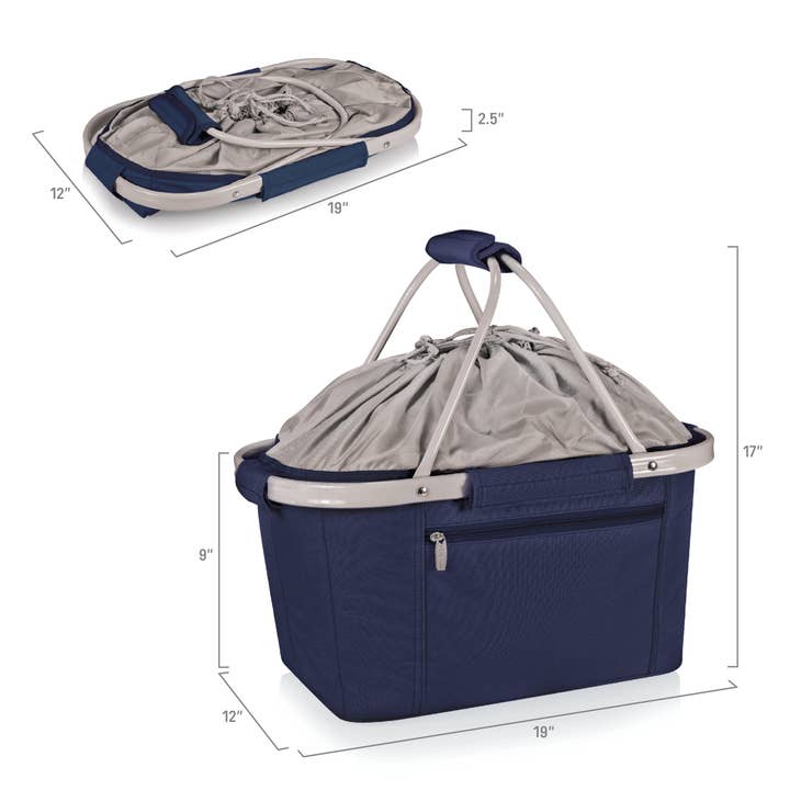 Picnic Time Family of Brands - Wholesale Cooler/Cooler Bag - Metro Basket Insulated Collapsible Cooler Tote6