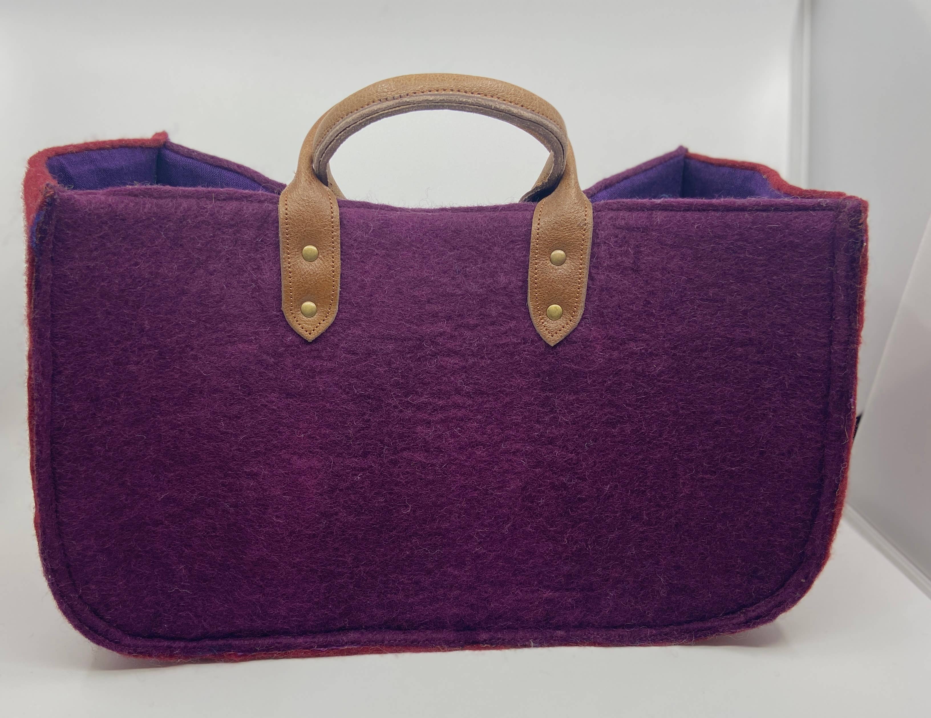 Fibres of Life - Wool & Felt - Wholesale Tote Bag - Women's - The Grab-&-Go Carry All | Felt Wool Tote Bag | Soft Yarn Bag41