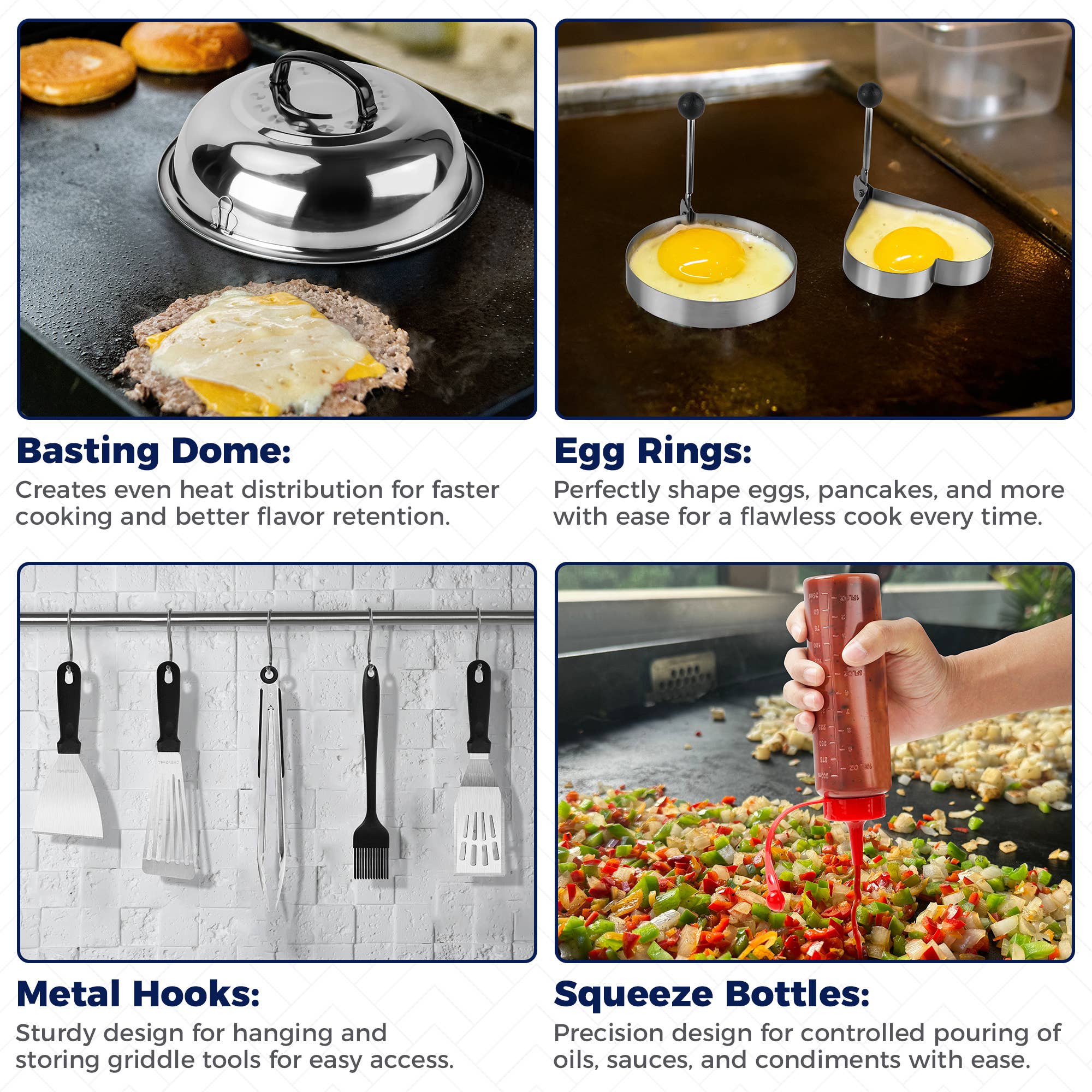 Primo Brands Group - Vente Ustensile/gadget de cuisine - CHEFSPOT kit de 36 accessoires pour plancha compatible Blackstone4