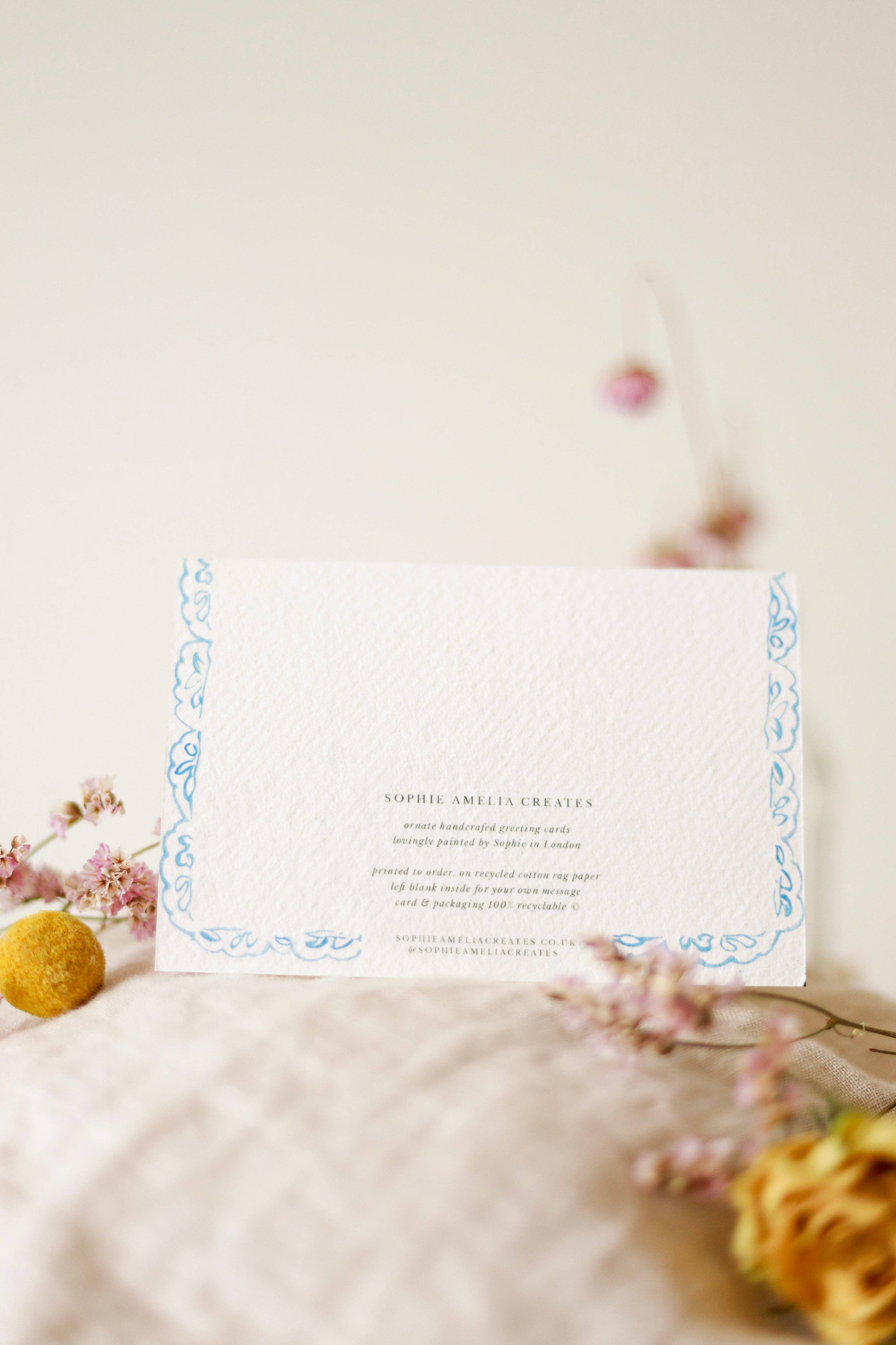 Sophie Amelia Creates - Wholesale Gewone wenskaart - Glamour poes1