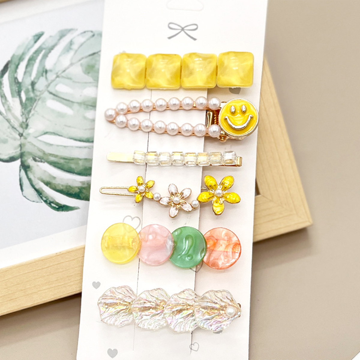 ACCITY - Wholesale Hair Clip - Women's - Rhinestone Pearl Hair Clip Set-Elegant Side Pin _CWASC0349634