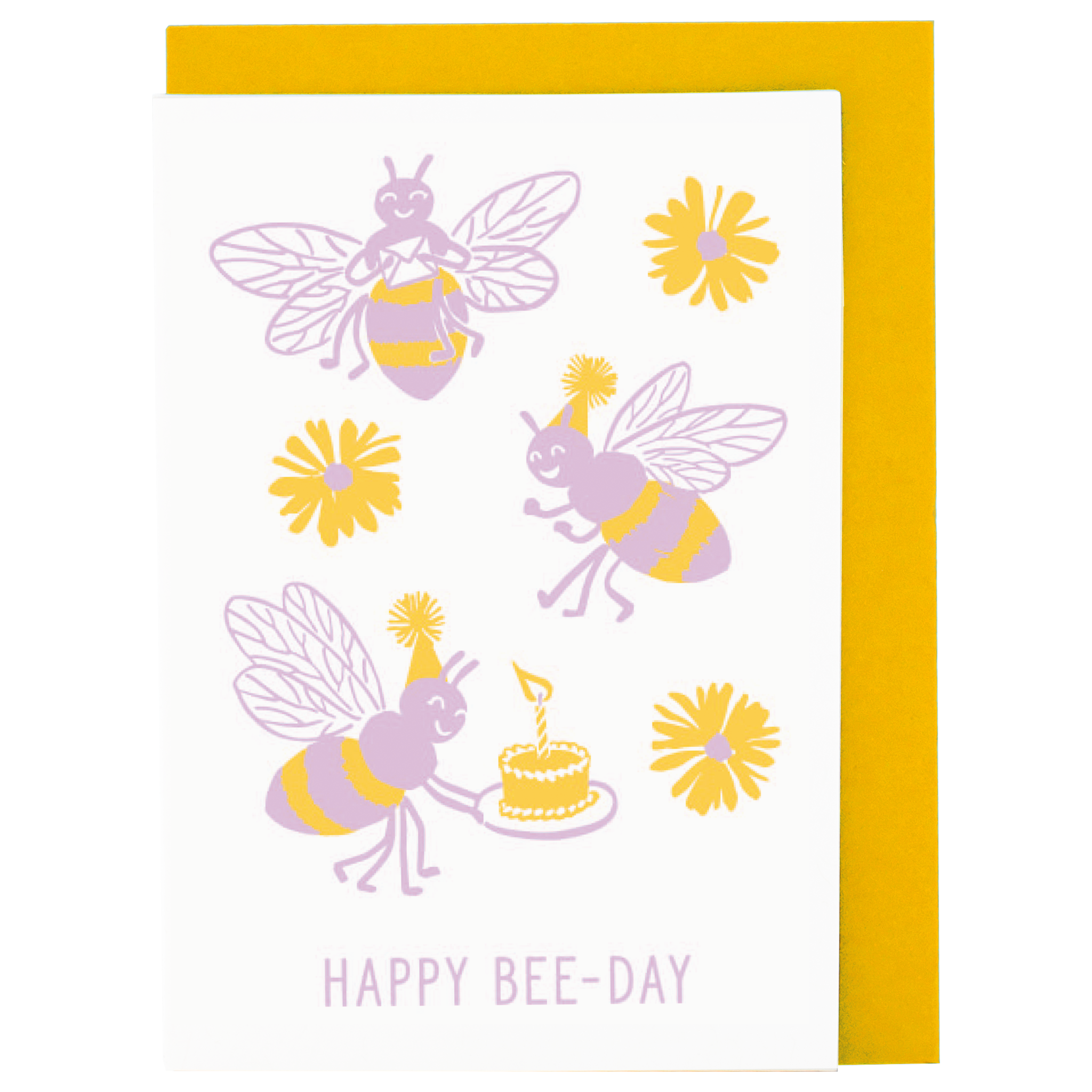 Smudge Ink - Wholesale Birthday Card - Mini Bee Party Enclosure Card0