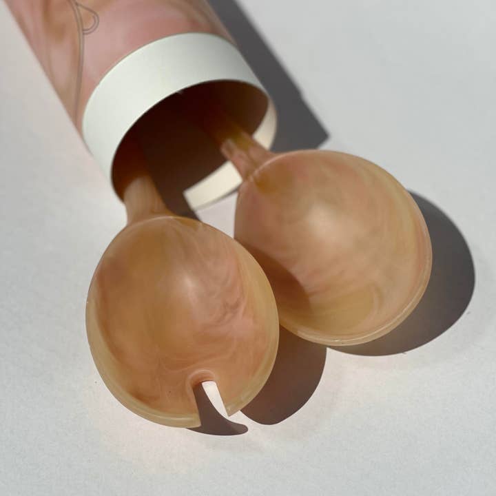 MÆGEN - Wholesale Kitchen tong - Salad Servers - Coral Set2