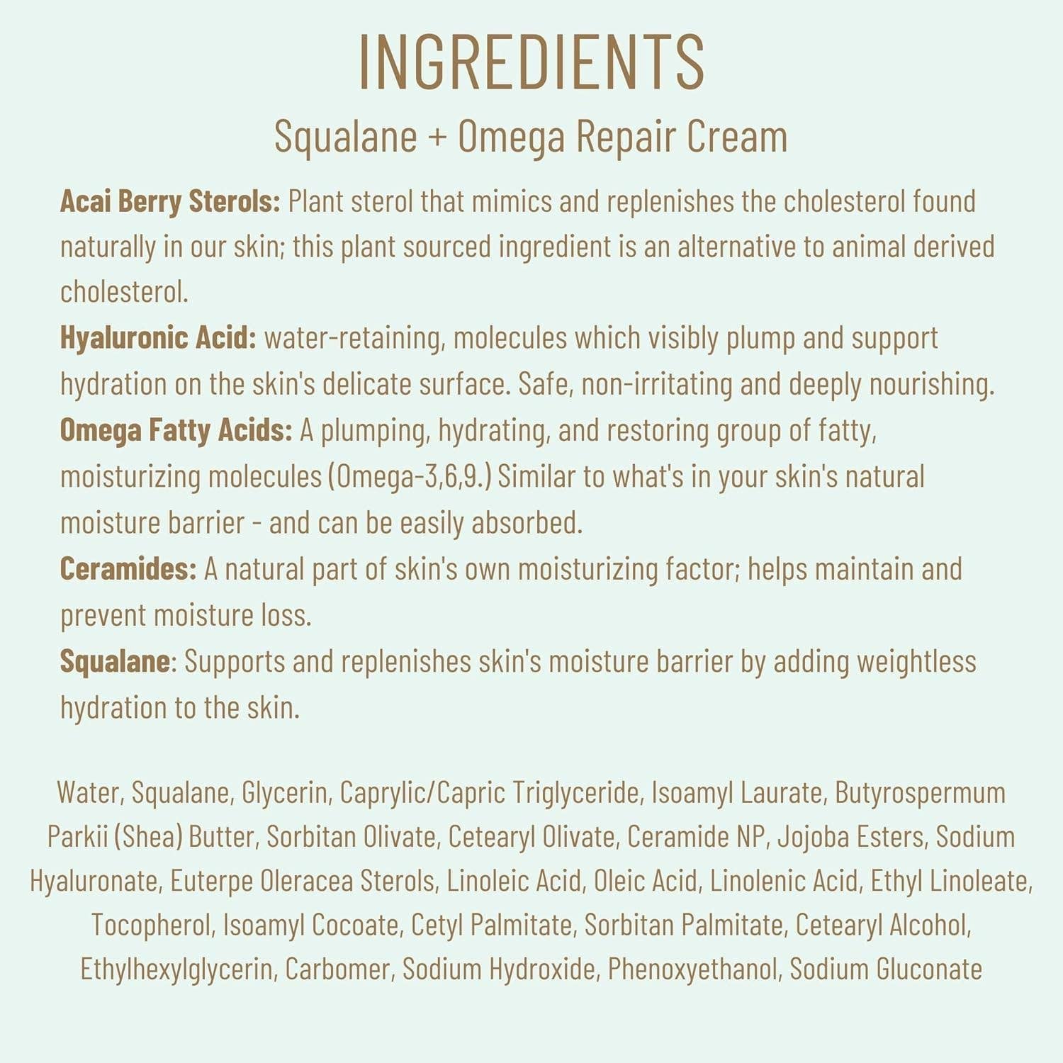 MEHIAZ - Wholesale Facial Moisturizer - BIOSSANCE Squalane + Omega Repair Cream - Ultra-Moisturizing7